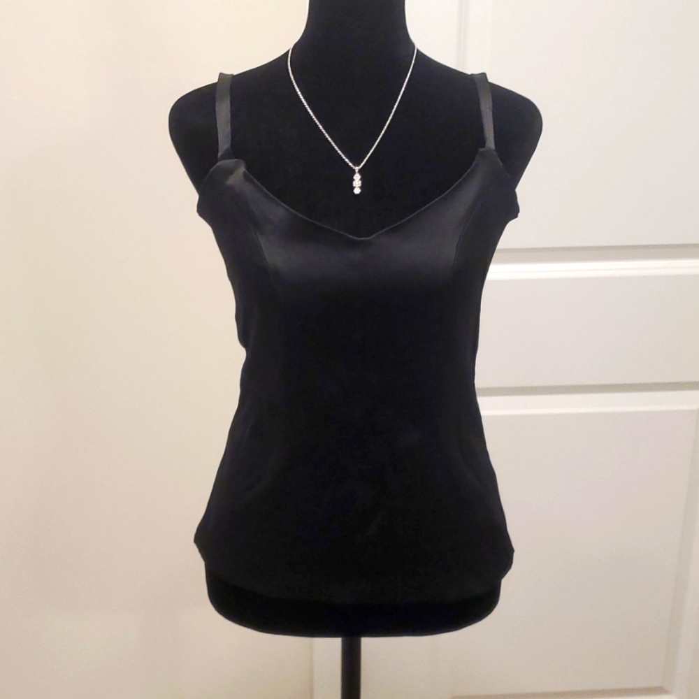 Vintage Rare 80's Chic Yorke&Cole Paris Top Fits XS/S Black